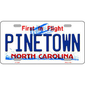Pinetown North Carolina Novelty Metal License Plate Tag