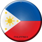Philippines  Novelty Metal Circular Sign C-389