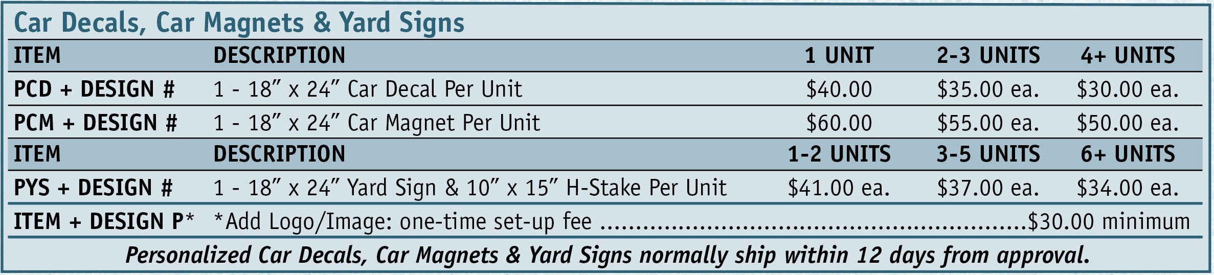 Scatter Print Pricing