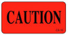 Red veterinary cage sticker with bold black "CAUTION" text and small CS-15 in corner