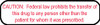 White rounded rectangle stickers with red text CAUTION Federal law prohibits the transfer of this drug to any person other than the patient for whom it was prescribed