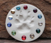 SCJAN - Swarovski Crystal Gemstones Garnet (January) 6 stones/pack.  For ClayPaws® Prints