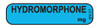  Blue HYDROMORPHONE syringe label with bold black centered text