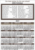 CAL6: Calendar 6 (CAL6) back CAL6: Calendar 6 (CAL6) back