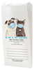White Paper veterinary prescription bag with pets wearing medical masks design.