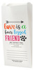 White Paper veterinary prescription bag with Love Is a Four Legged Friend design.