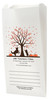White Paper veterinary prescription bag with autumn tree, falling leaves, and pet silhouettes.