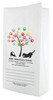 White paper veterinary prescription bag featuring veterinary prescription bags with colorful paw print tree and pet silhouette design