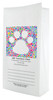 White paper veterinary prescription bag featuring veterinary prescription bags with colorful dot paw print design