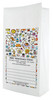 White paper veterinary prescription bag featuring veterinary prescription bags with playful pet supplies doodle pattern