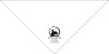 Large personalized pet bandana featuring a dog and cat silhouette inside a circular leafy border with custom clinic name, address, phone number, fax number, and website information below.

