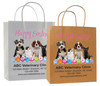 veterinary handled bag with easter pets and colorful egg design