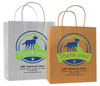 FCHSD45 - Personalized Handled Paper Bag (Multiple Imprint Colors Available) (FCHSD45) white or kraft FCHSD45 - Personalized Handled Paper Bag (Multiple Imprint Colors Available) (FCHSD45) white or kraft