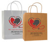 veterinary handled bag with heart stethoscope dog and cat design