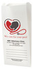 White Paper veterinary prescription bag with heart-shaped pet care logo and We care for your pets design.