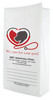 White paper veterinary prescription bag featuring veterinary prescription bags with heart pet care logo and We care for your pets design