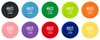 Personalized silicone flier displaying "BIG or Small We Love Them All!" with dog and cat silhouette borders and custom veterinary clinic information.


