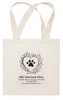 Floral Heart surrounding a pawprint personalized with clinic information.