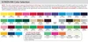 Available print color choices for non-woven tote bags