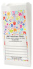 Colorful pet icon veterinary prescription bags with center write-on panel for clinic details, design.ed for organized medication pickup and checkout use.