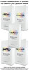 White flat bottom veterinary prescription bags showing different assortments of animal silhouettes over a pastel watercolor circle background.
