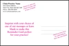 An example of the back of a printed reminder card.