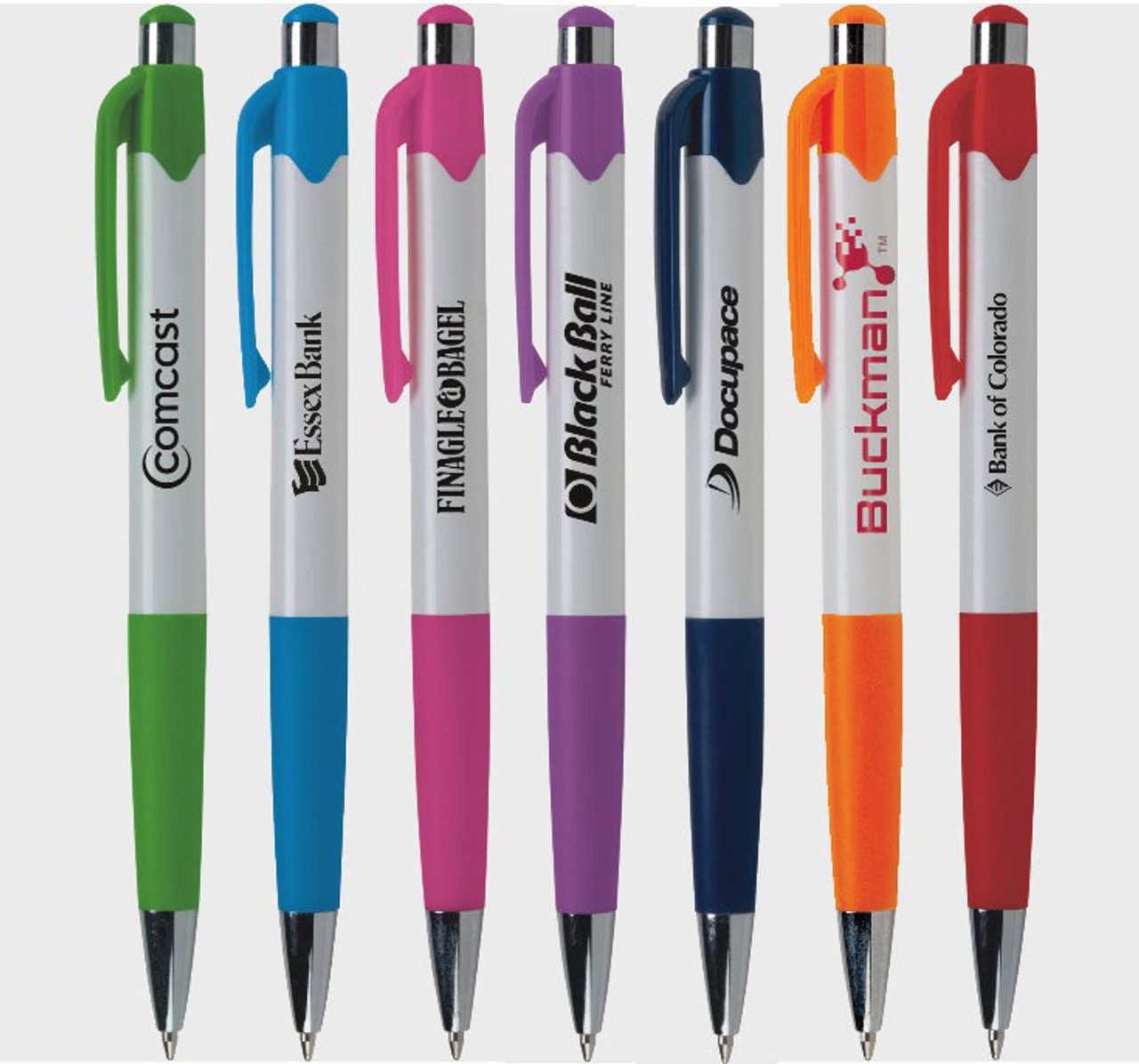 4 Color Fashion Ink Pen w/Grip (12 unit) #1716, E-51