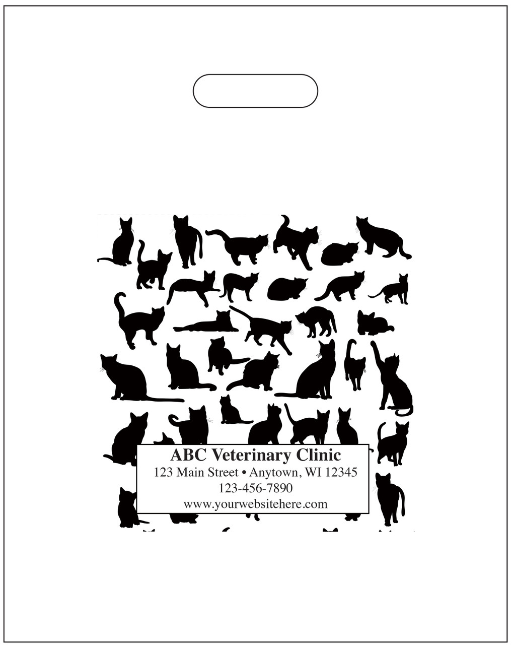 PTS42 - Personalized Plastic Tote Bag - 9 1/2" x 12" (Multiple Bag & Imprint Colors Available) PTS42 - Personalized Plastic Tote Bag - 9 1/2" x 12" (Multiple Bag & Imprint Colors Available)