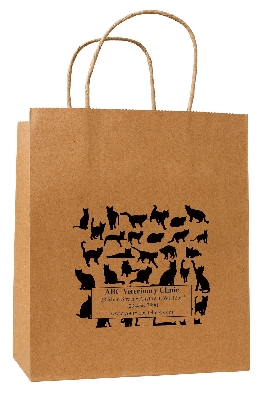 HSD42 - Personalized Handled Paper Bag (Multiple Imprint Colors Available) HSD42 - Personalized Handled Paper Bag (Multiple Imprint Colors Available)