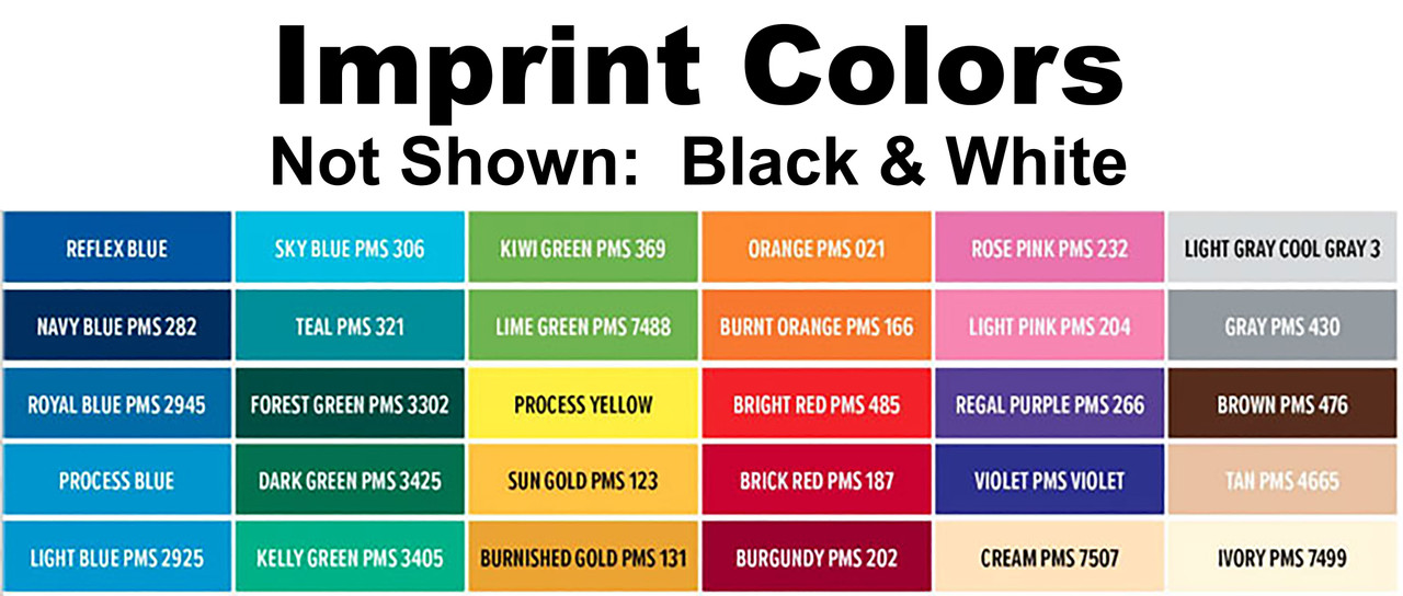 Pen Imprint colors