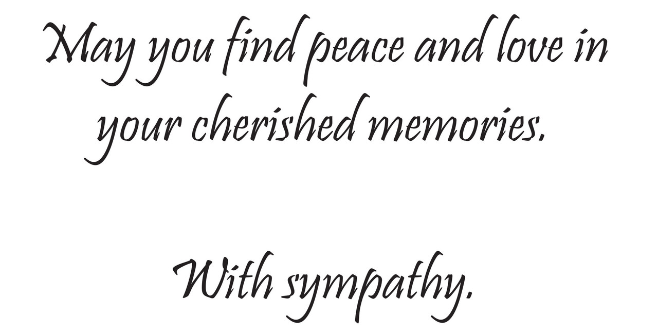 SYMPAW28 - Sympathy Card (SYMPAW28) SYMPAW28 - Sympathy Card (SYMPAW28)