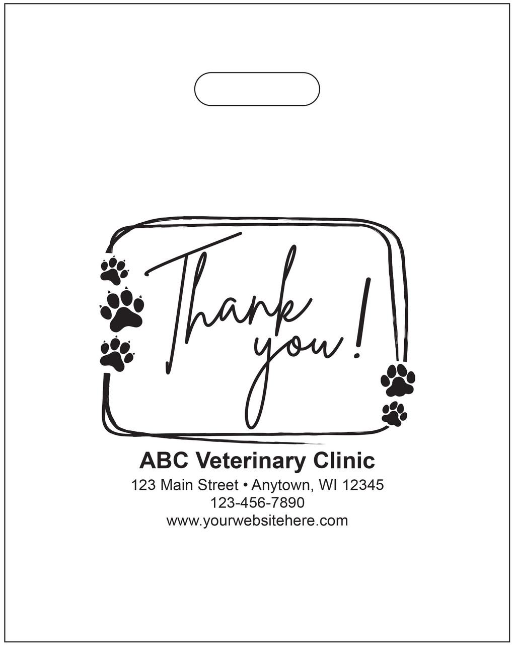 PTL67- Personalized Plastic Tote Bag - 12" x 15" (Multiple Bag & Imprint Colors Available) (PTL67)2 PTL67- Personalized Plastic Tote Bag - 12" x 15" (Multiple Bag & Imprint Colors Available) (PTL67)2