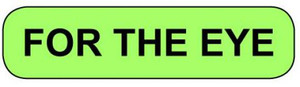 C-7 Medication Instruction Sticker - For The Eye C-7 Medication Instruction Sticker - For The Eye