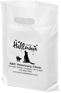 PTS22 - Personalized Plastic Tote Bag - 9" x 12" PTS22 - Personalized Plastic Tote Bag - 9" x 12"