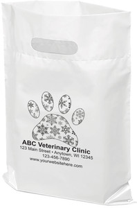 PTS31 - Personalized Plastic Tote Bag - 9 1/2" x 12"