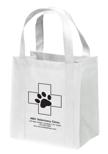 NWS2 - Personalized Non-Woven Tote Bag - 12W x 8 x 13H (Multiple Bag & Imprint Colors Available)