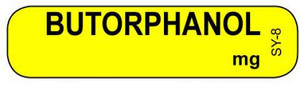 SY-8 Syringe Label - Butorphanol