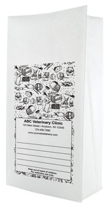 PFS36 - Personalized Flat Bottom Paper Bag (Multiple Imprint Colors Available)