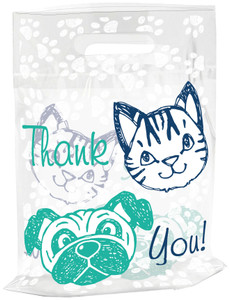 TOTE52- Clear Plastic Tote Bag - 9" x 12"
