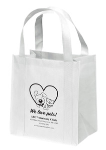 NWS44 - Personalized Non-Woven Tote Bag - 12W x 8 x 13H (Multiple Bag & Imprint Colors Available)