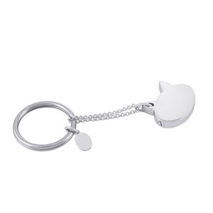 VCJKCFACE - Cremation Jewelry Cat Face Key Chain VCJKCFACE - Cremation Jewelry Cat Face Key Chain