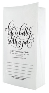 PFS53 - Personalized Flat Bottom Paper Bag (Multiple Imprint Colors Available) (PFS53)