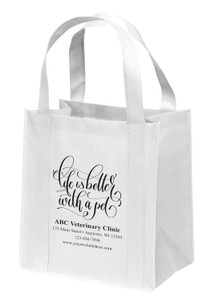 NWS53 - Personalized Non-Woven Tote Bag - 12W x 8 x 13H (Multiple Bag & Imprint Colors Available) (NWS53)