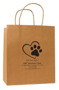 HSD50 - Personalized Handled Paper Bag (Multiple Imprint Colors Available) (HSD50)