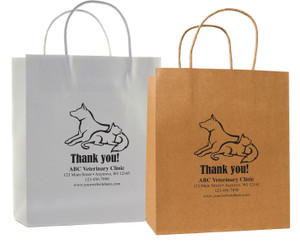 HSD51 - Personalized Handled Paper Bag (Multiple Imprint Colors Available) (HSD51)