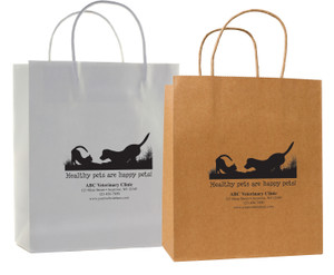 HSD54 - Personalized Handled Paper Bag (Multiple Imprint Colors Available) (HSD54 )