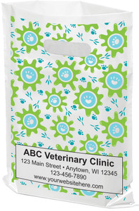 FCPTS30- Full Color Personalized Plastic Die-Cut Tote Bag