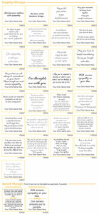 Sympathy Card Verse Options