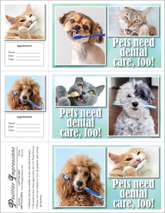 3DENTALMIX5 - 3 Up Reminder Cards (3DENTALMIX5)