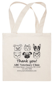 CTS15 - Personalized Fabric Tote Bag - 15"x 15" (Multiple Imprint Colors Available) (CTS15)